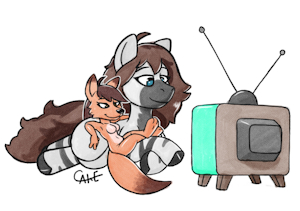 E-Comm #3 Gal pals TV time by Cake