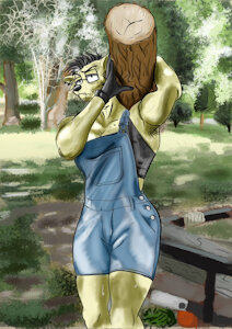 Fem Merc Vet Log woman meme by TheGrave999