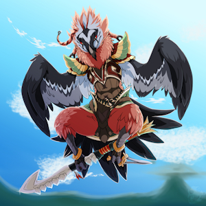 Loz Art Challenge 3: BoTW Rito by tanithjackal