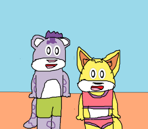 Sam And Kit At The Beach by jeremycrimson
