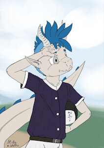 Zefra's Baseball Day by MilesWaltz