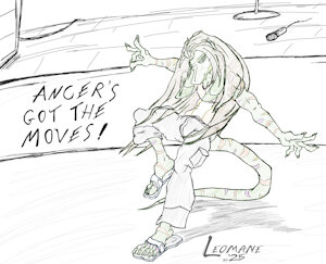 Ancer's got the moves! by Leomane