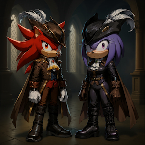 Mars The Hedgehog and Venus The Echidna (Sonic fan characters)(Request) by JhJ