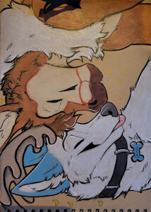 “smooch” By Kaotikjuju by WolfSkoll