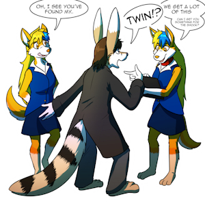 [Old Art] Seeing Double (3 of 3) by Rawr by sirkain