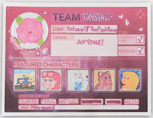 My 2025 Art Fight Team Card by MrRoseLizard