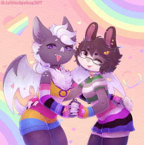 Happy Pride Month 🐇🦇🏳️‍🌈(2/2) by JyllHedgehog367