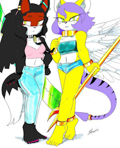 Opal and Darcy by EROSART