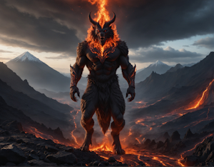 The demon god Mephistopheles by AquaVixen