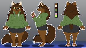 Lil'Goober OC Ref Sheet - HeartlessAngel3D by HeartlessAngel