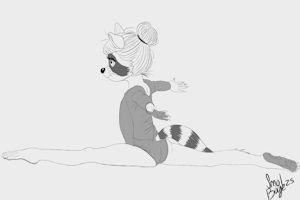 Split raccoon by Smolboye