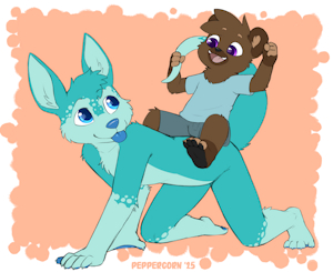 Playing Horsey by Peppercorn