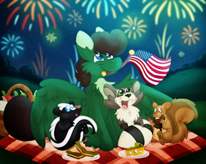 Pine Celebrating the 4th of July by FcukADcuk