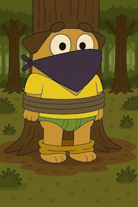Sparky tie up by Dogman7812