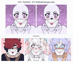 Love Letter YCH by SilentScreams