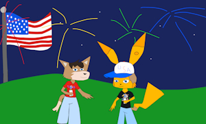 Jason and Josh Enjoy Beers on the 4th of July by MegaManstitch87