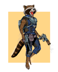 Rocket Racoon by ChronusM72