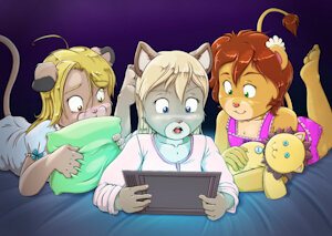 Commission: Sleepover by RisingDragon
