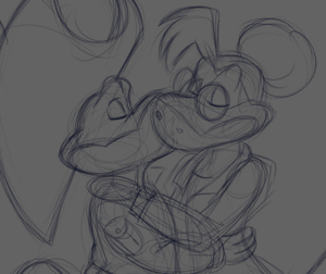 Johnny & Miss Janet kissing by MotherNoroi (International Kissing Day, July, 06, 2025) by SamytheDragon