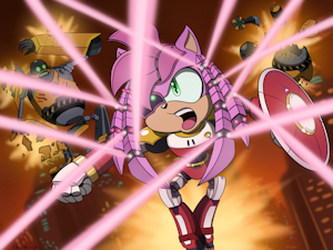 Robo Rose Blast  (Comm) by Shadowwalk