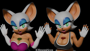 Rouge Red Handed by 3DRenderNoob