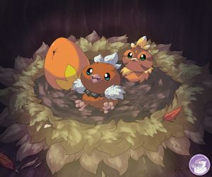 Torchic nest by HyperChibiAbsol