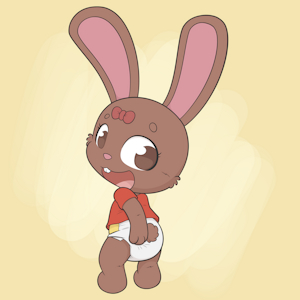 Diaper Booty Bunny -By Shellby- by DanielMania123