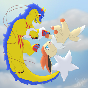 Flying fluffies | ArtFight by JMLuxro