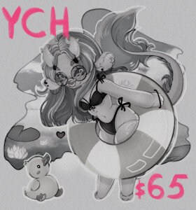 Summer chibi YCH by Dewoo