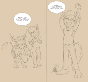 This avali is too big by Sparkythechu