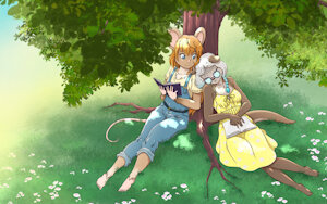 Brooks: Relaxing under a nice tree by RisingDragon