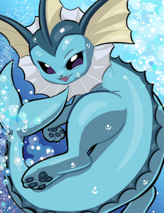 Vaporeon by ROCKtheBULL