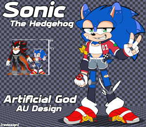 Artificial God AU: Sonic The Hedgehog by nomx2chomp