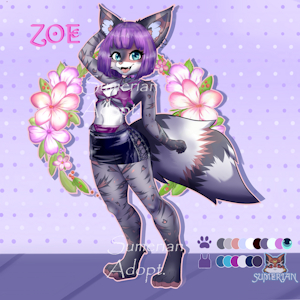 fennec fox x cat hybrid adopt ❤🥰 Closed by Sumerian