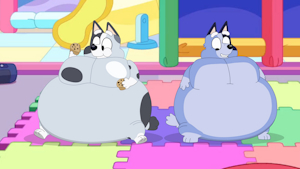 This Artwork Of Bluey Is Called "Stuffed Sisters" by Nat64