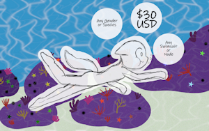 Underwater YCH by AdultFlamingAzalea