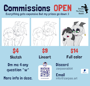 Commissions OPEN (lower prices) by ZarpasRabbit