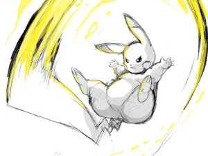 Sketch 387 - Pikachu by WinickLim