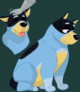 (feral) Bandit Heeler by Cajuzinho02