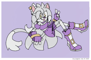 Krista the cat by Lizabuguwu