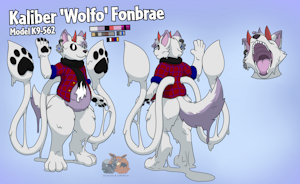 [Comm] Gooey Wolfo Reference Sheet by Grisouille