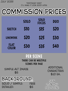 Commission Prices by LightningStrike