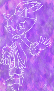 Redraw: Blaze The Cat by MelSky