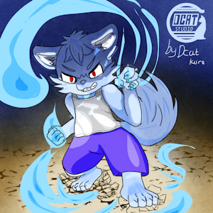 Request: flame wolf by Dcatkuro