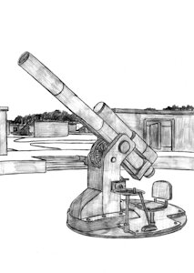 Anti-Aircraft Gun Battery by Redleaves