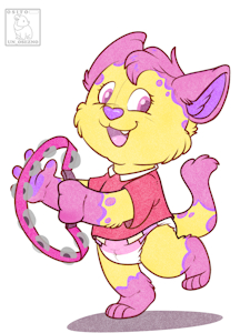 Tambourine Kitty -By LittleBearArnold- by DanielMania123