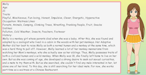 Molly the Monkey Girl by SinjohKaiser