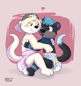 Lil Otter Nuzzles by OttyPawty