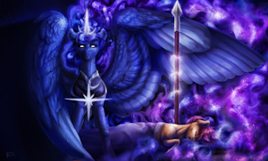 The Guarding Moon by Rayrage