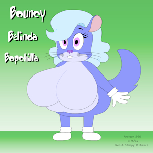 Ren & Stimpy OC: Bouncy Belinda Bopchilla by CreativityInDaHood